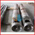 65/132 conical twin screw and barrel for CPVC pipe